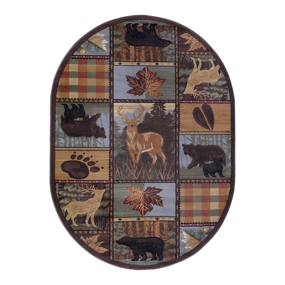 KHL Rugs Colorblock Wildlife Lodge Rug