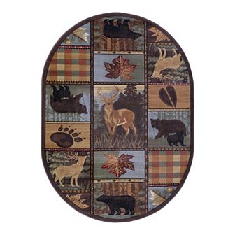 KHL Rugs Colorblock Wildlife Lodge Rug