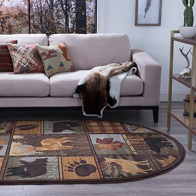 KHL Rugs Colorblock Wildlife Lodge Rug