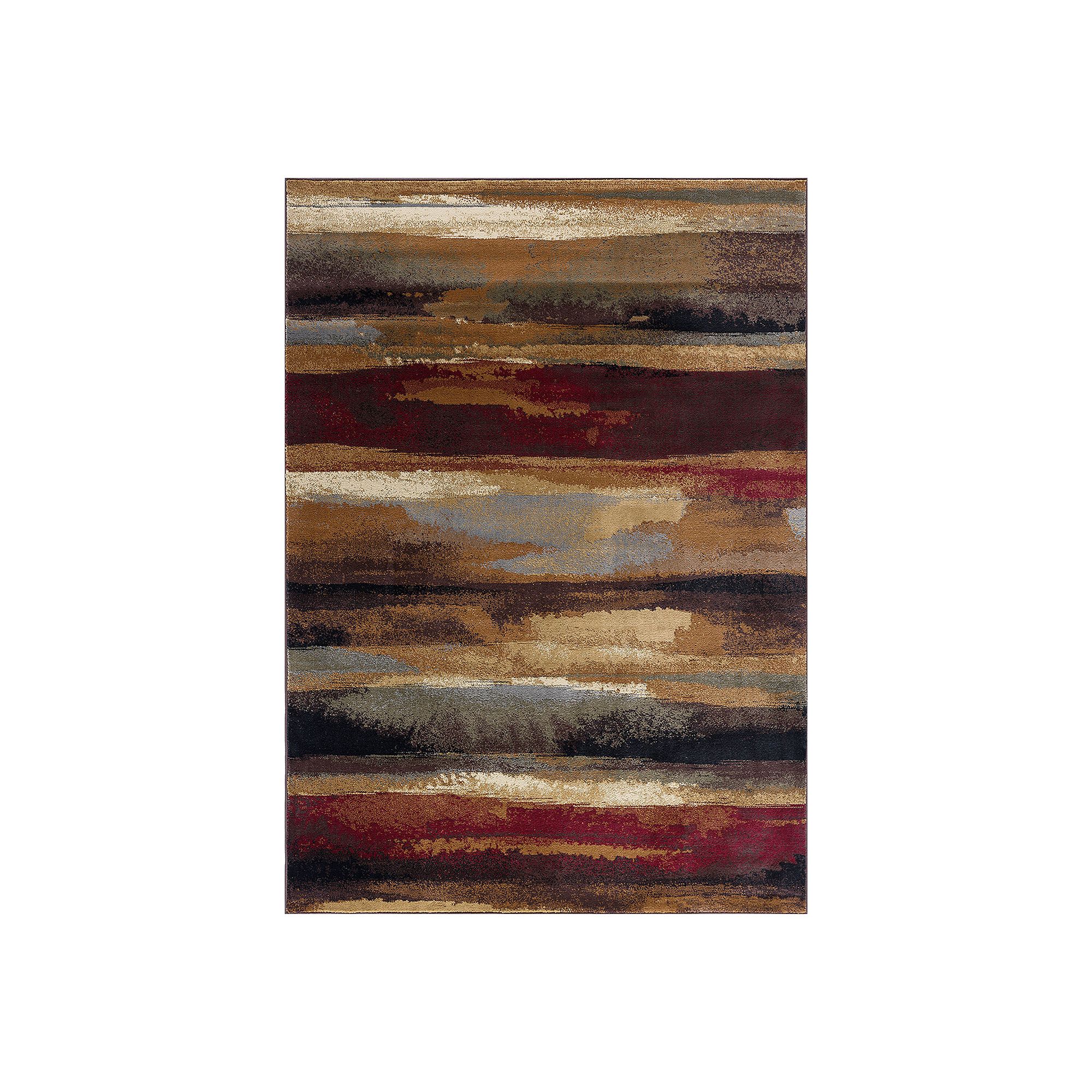 KHL Rugs Dakota Contemporary Abstract Multi-Color Area Rug