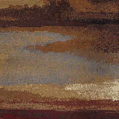 KHL Rugs Dakota Contemporary Abstract Multi-Color Area Rug