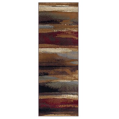 KHL Rugs Dakota Contemporary Abstract Multi-Color Rectangle Area Rug, 9' x 12.6'