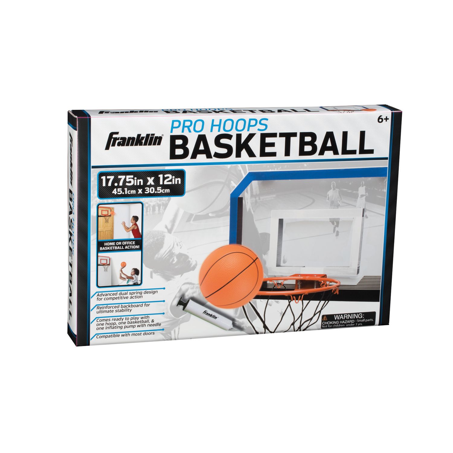 Silverback 23-Inch LED Light-Up Over-The-Door Mini Basketball Hoop Set