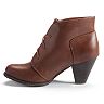 sugar womens stacked heel flair booties