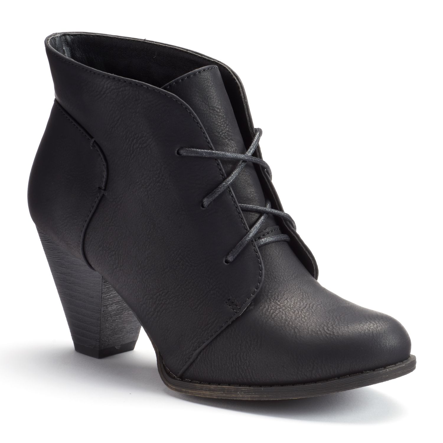 women's booties lace up
