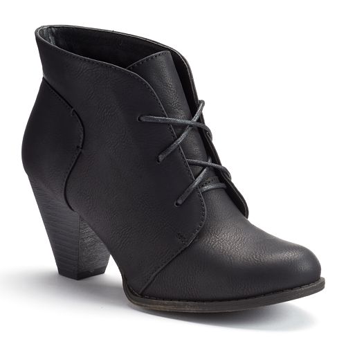 sugar Women's Heeled Lace-Up Ankle Booties