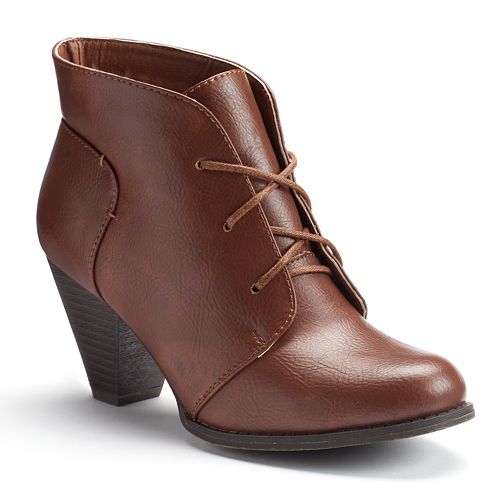 women's cailey heeled lace up fashion bootie