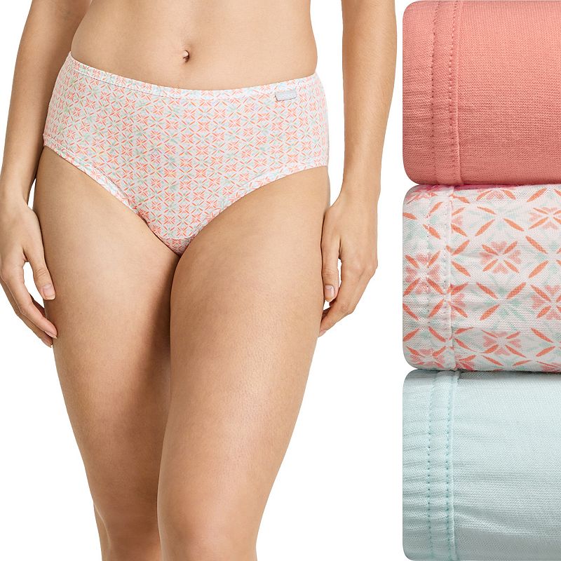 Women's Jockey® Elance 3-Pack Hipster Panty Set 1488, Size: 6, Garden Geo