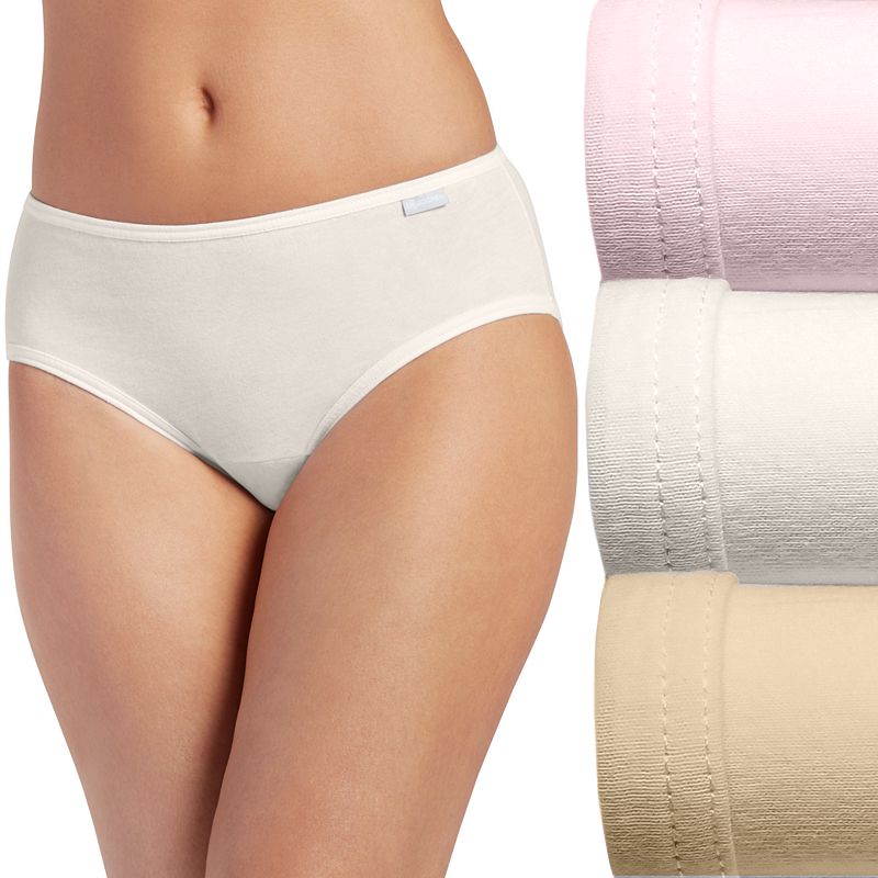 Women's Jockey® Elance 3-Pack Hipster Panty Set 1488, Size: 5, Pale Cosmetic