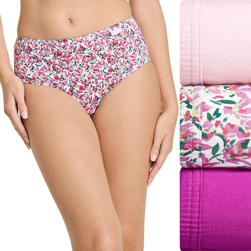 Women's Jockey® Elance 3-Pack Hipster Panty Set 1488, Size: 5, Pretty Meadow Team