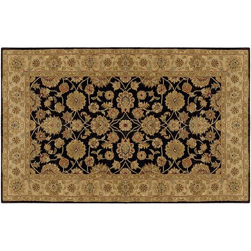 Artisan Weaver Oelrichs Floral Framed Rug