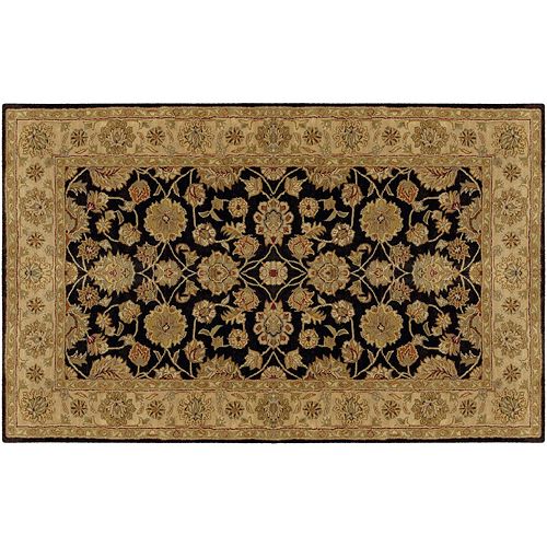 Artisan Weaver Oelrichs Floral Framed Rug