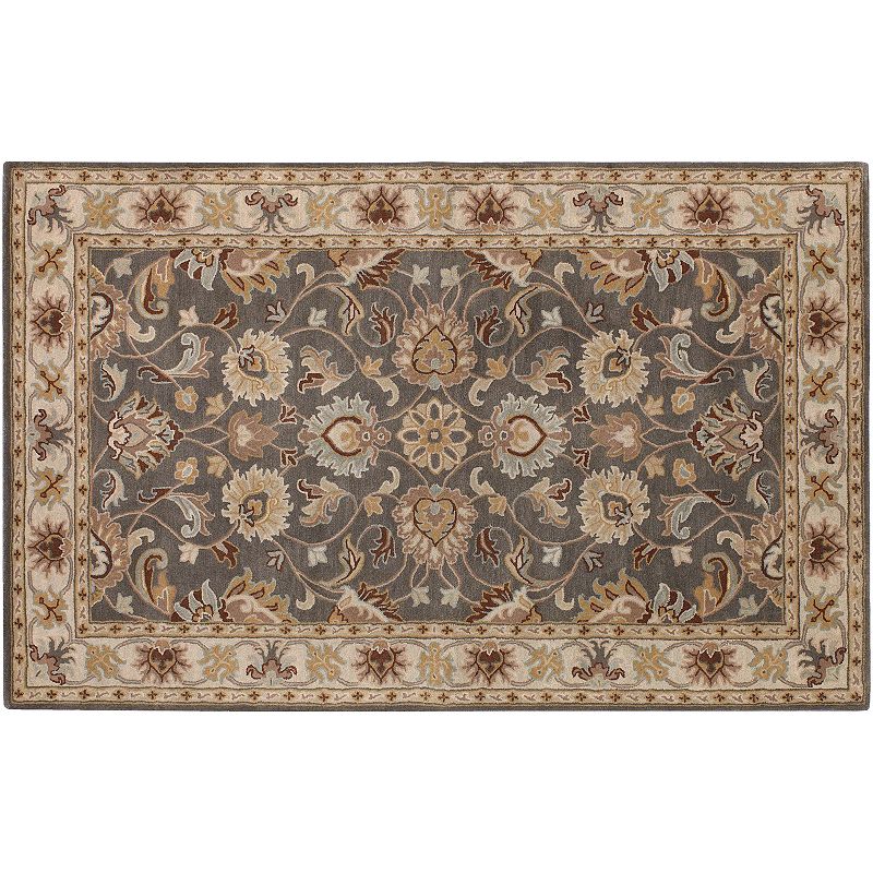 Artisan Weaver Okreek Floral Wool Rug, Blue, 8X11 Ft