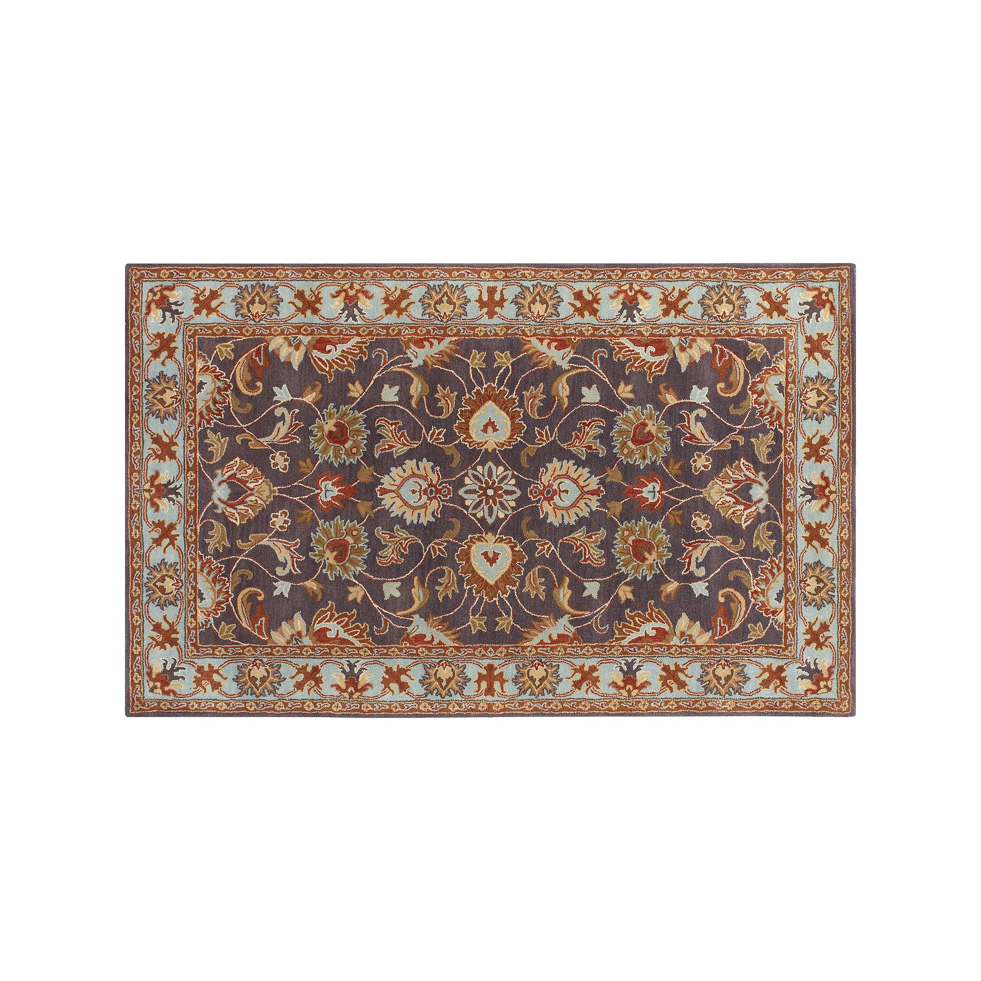 Artisan Weaver Okreek Floral Wool Rug, Grey