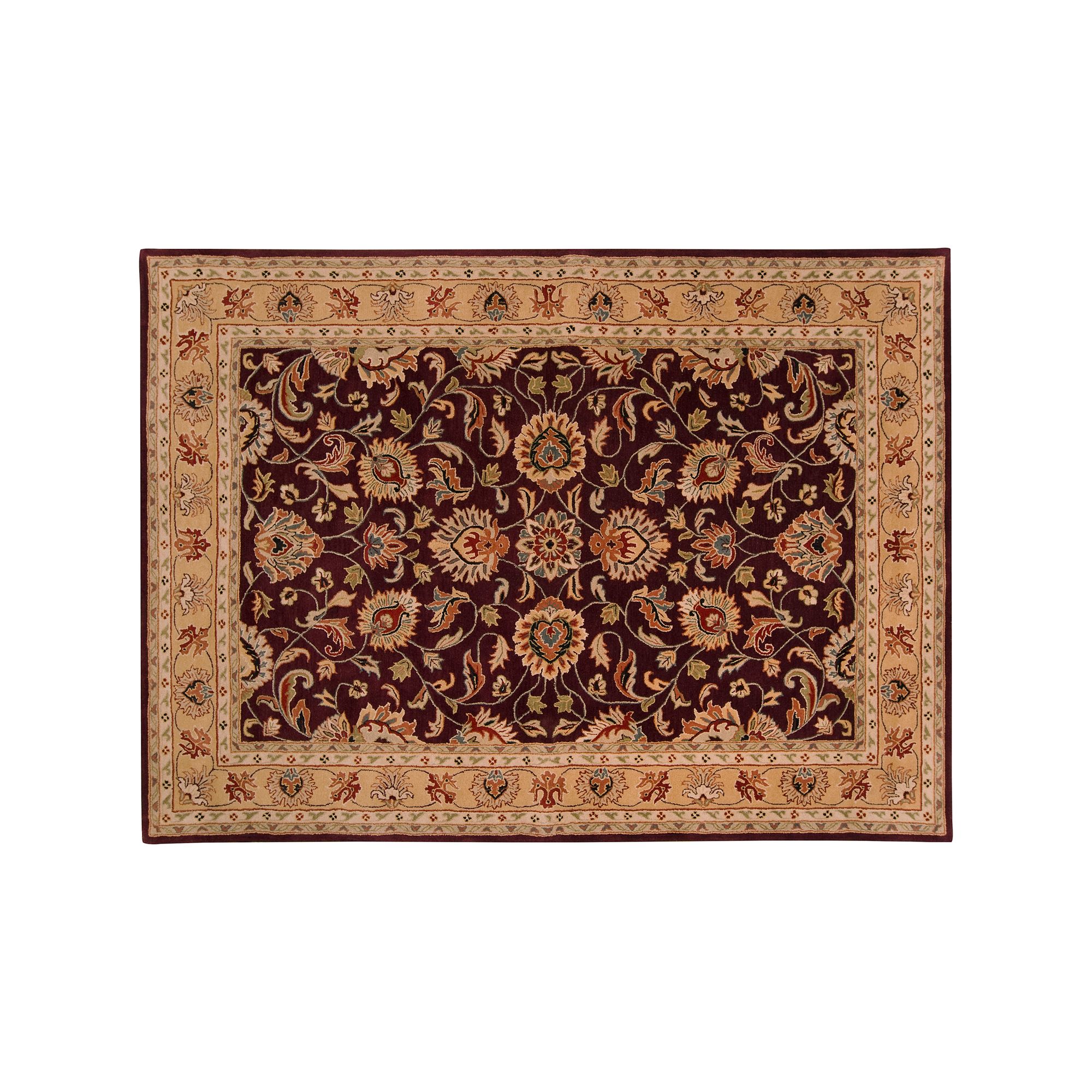 Artisan Weaver Okreek Floral Wool Rug, Purple
