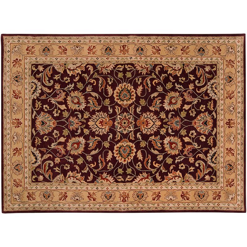 Artisan Weaver Okreek Floral Wool Rug, Purple, 8X11 Ft