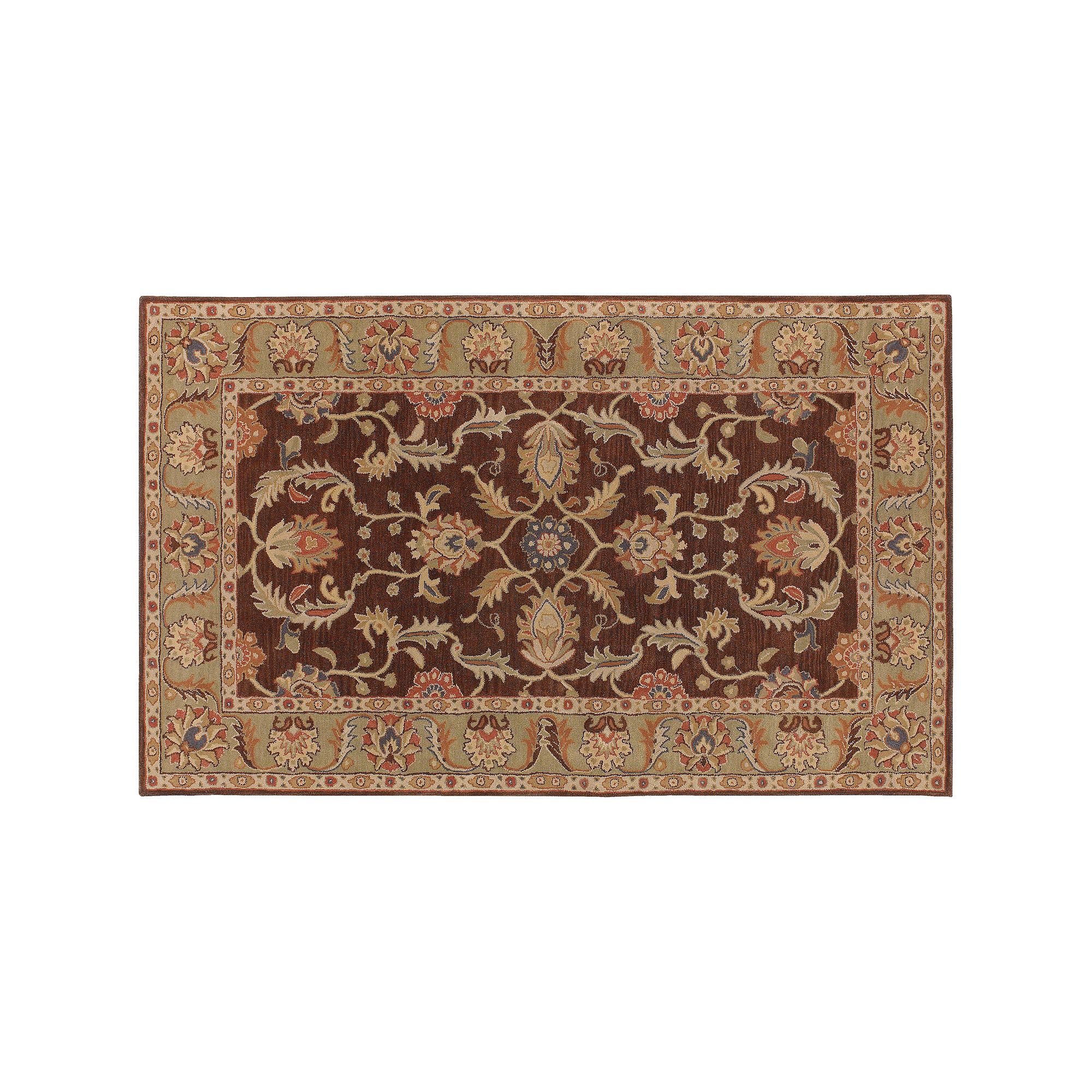 Artisan Weaver Opal Framed Wool Rug, Brown