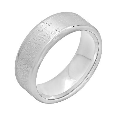 Stainless Steel "The Lord's Prayer" Band - Men