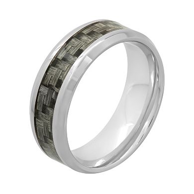 Steel Nation Stainless Steel & Carbon Fiber Woven Band - Men