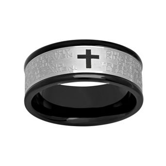 Steel Nation Stainless Steel Two Tone "The Lord's Prayer" Band - Men