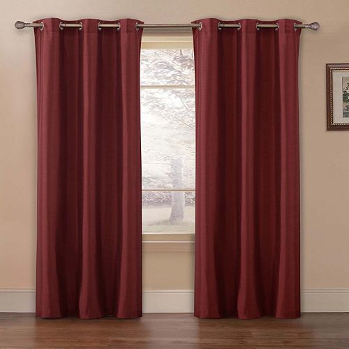 VCNY Preston Faux-Silk 2-pk. Curtains - 40'' x 84''