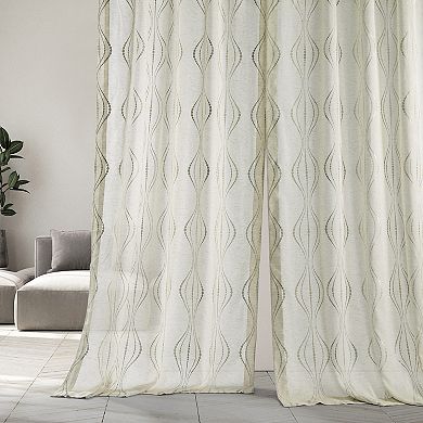 EFF Suez Embroidered Sheer Window Curtain