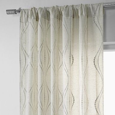 EFF Suez Embroidered Sheer Window Curtain