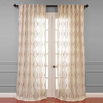 EFF Suez Embroidered Sheer Window Curtain
