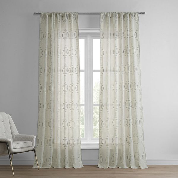 EFF Suez Embroidered Sheer Window Curtain