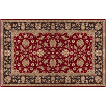 Artisan Weaver Pawnee Floral Framed Wool Rug