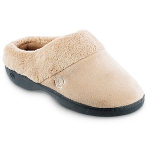 Isotoner Men's Microsuede Moccasin Memory Foam Slippers Shoes for Indoor/Outdoor