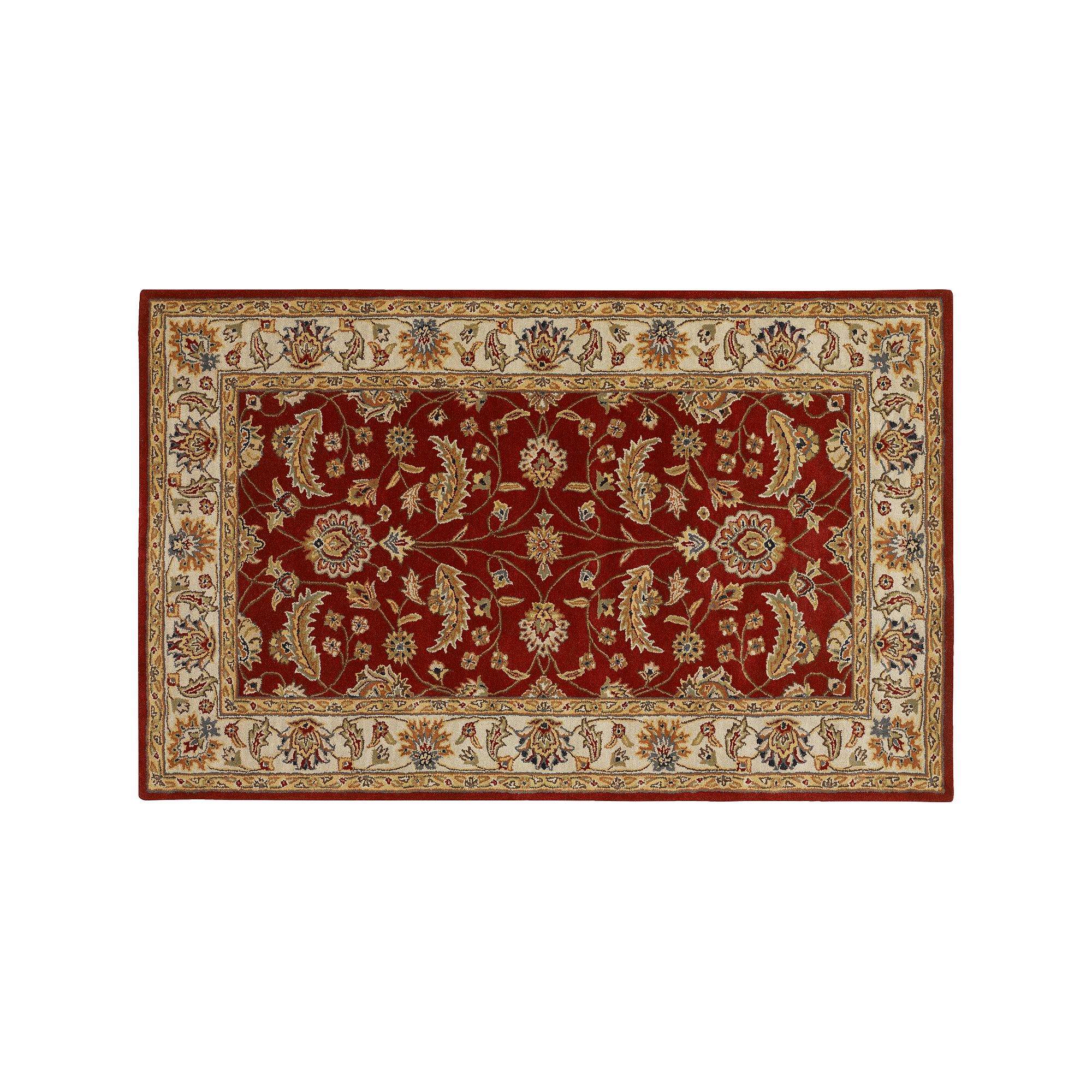 Artisan Weaver Plainview Floral Wool Rug, Red