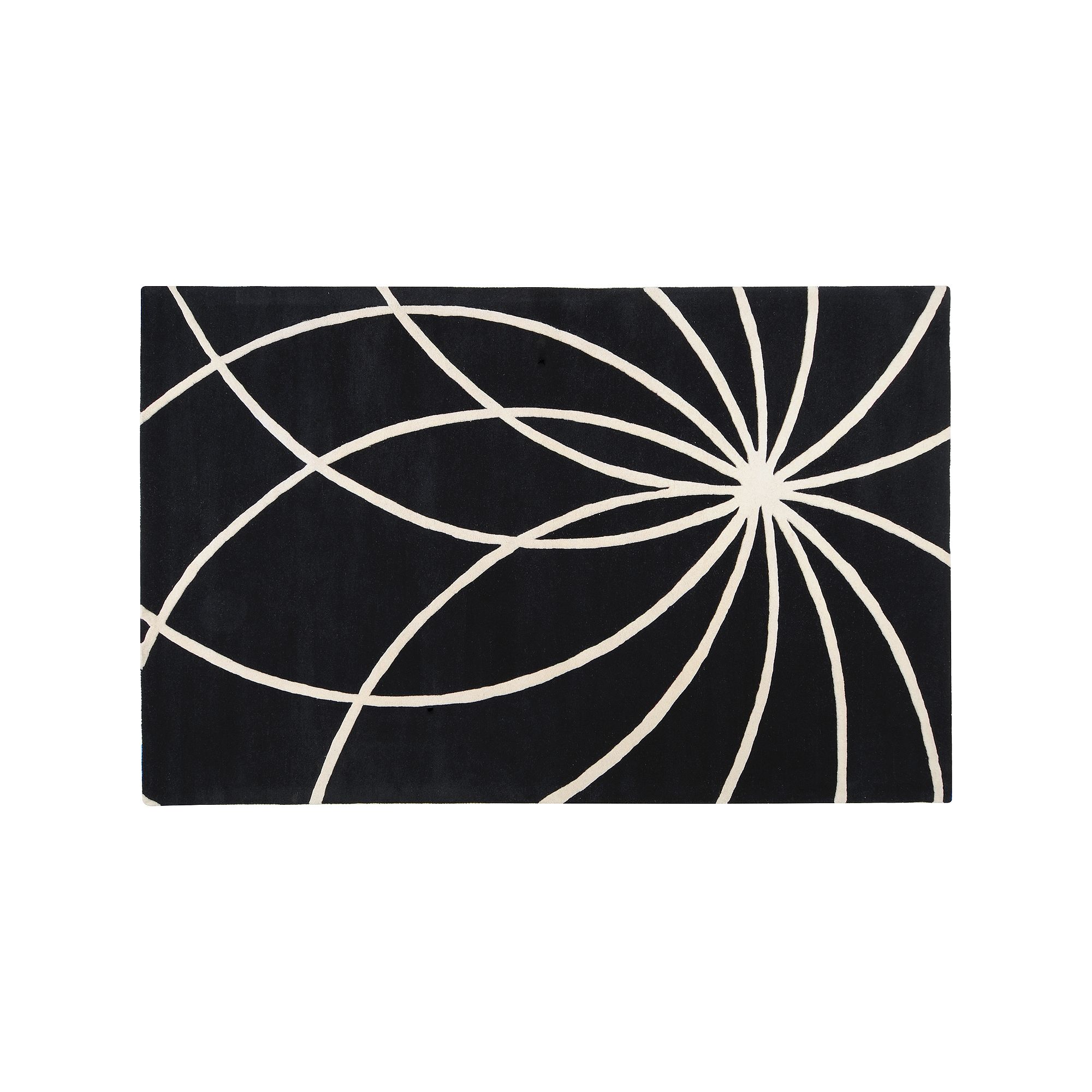 Artisan Weaver Presho Wool Rug, Black White