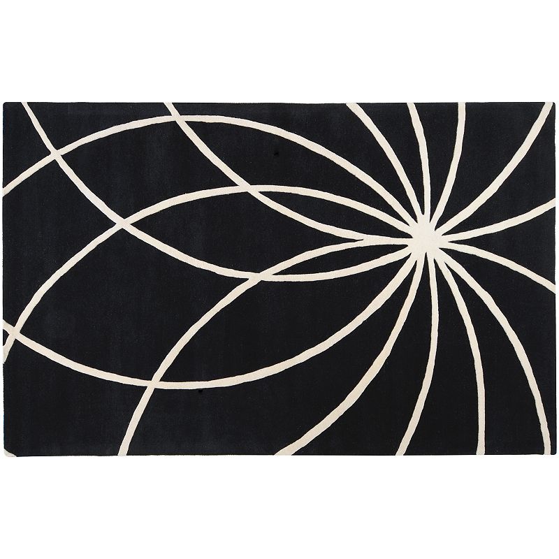 Artisan Weaver Presho Wool Rug, Black, 7.5X9.5 Ft