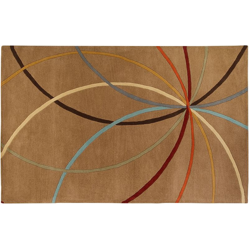 Artisan Weaver Presho Wool Rug, Brown, 4X6 Ft