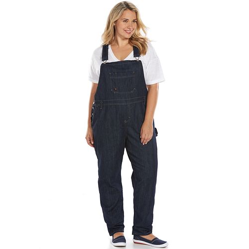 Plus Size Dickies Relaxed StraightLeg Denim Bib Overalls