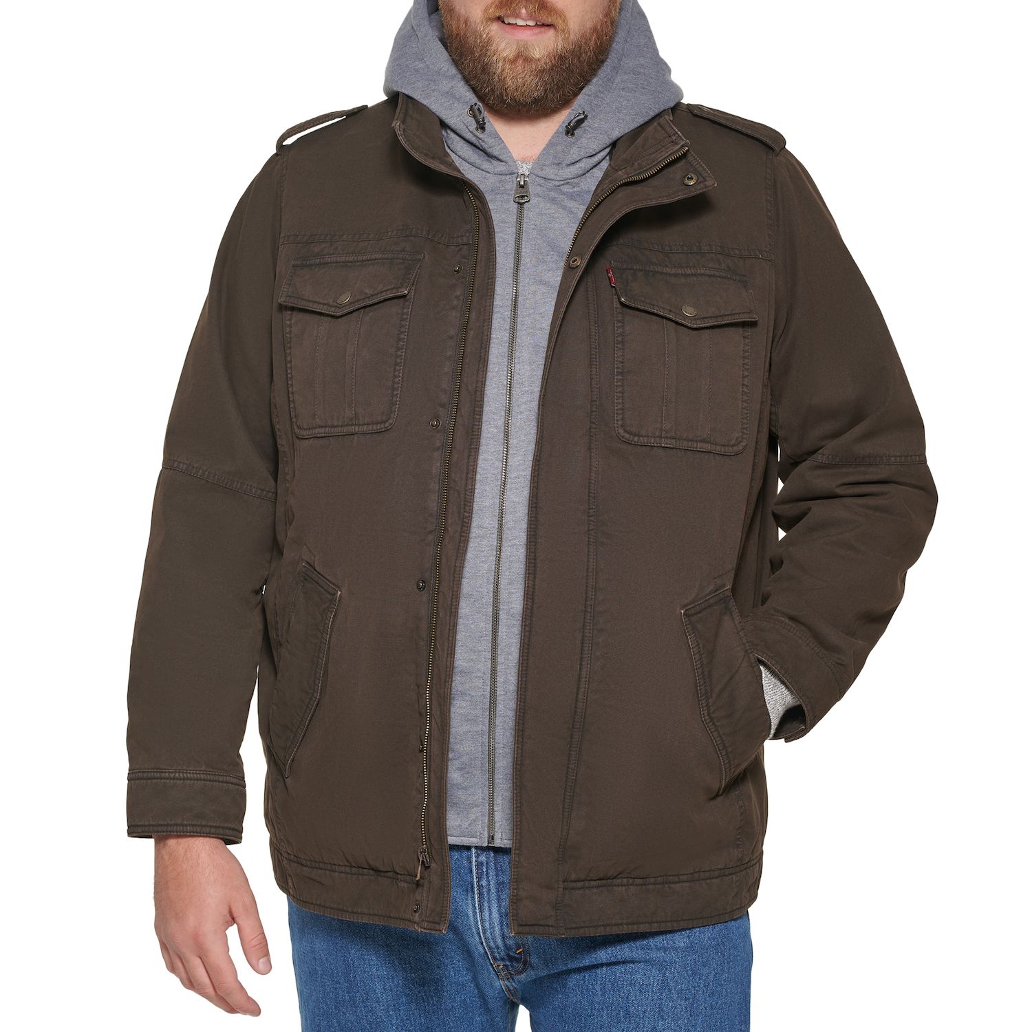 big and tall levi trucker jacket