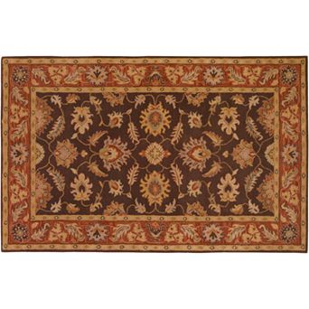 Artisan Weaver Rock Floral Wool Rug