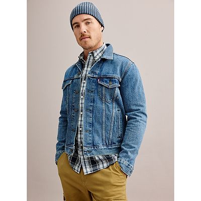 Mens levi denim trucker jacket best sale