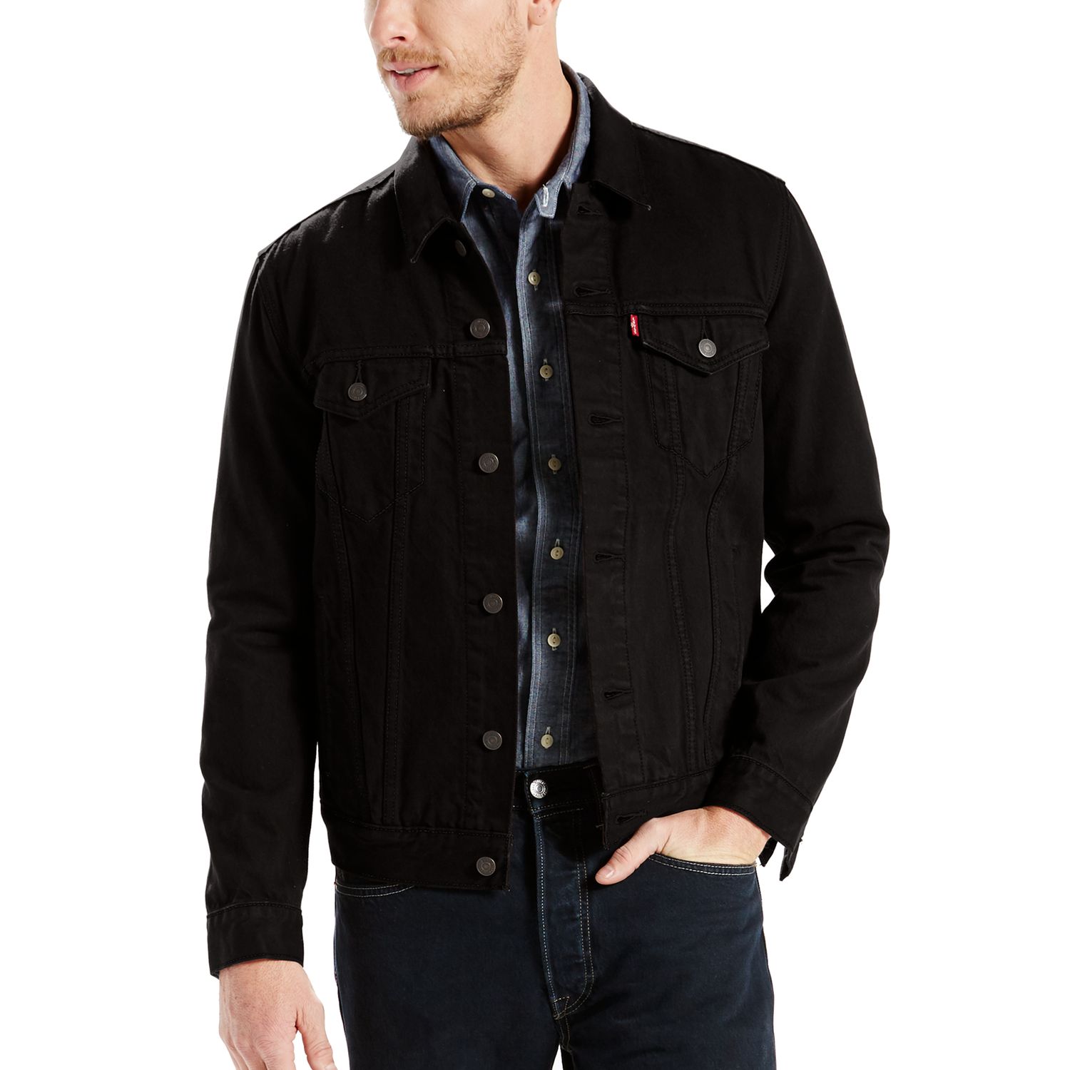 kohls black jean jacket