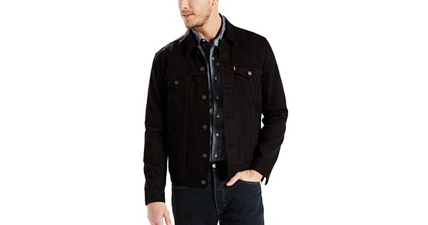 black levi jean jacket mens