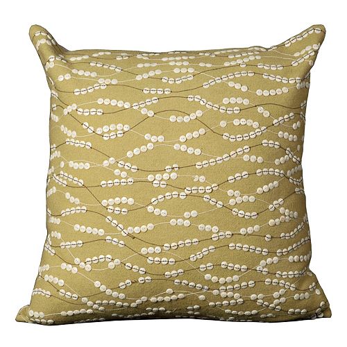 Mina Victory Waves 20” x 20” Felt Throw Pillow