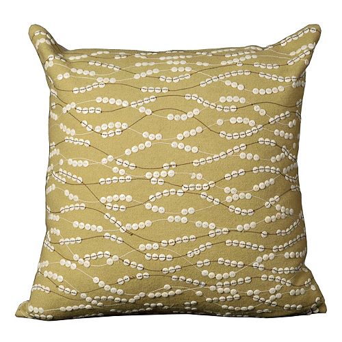 Mina Victory Waves 20'' x 20'' Felt Throw Pillow