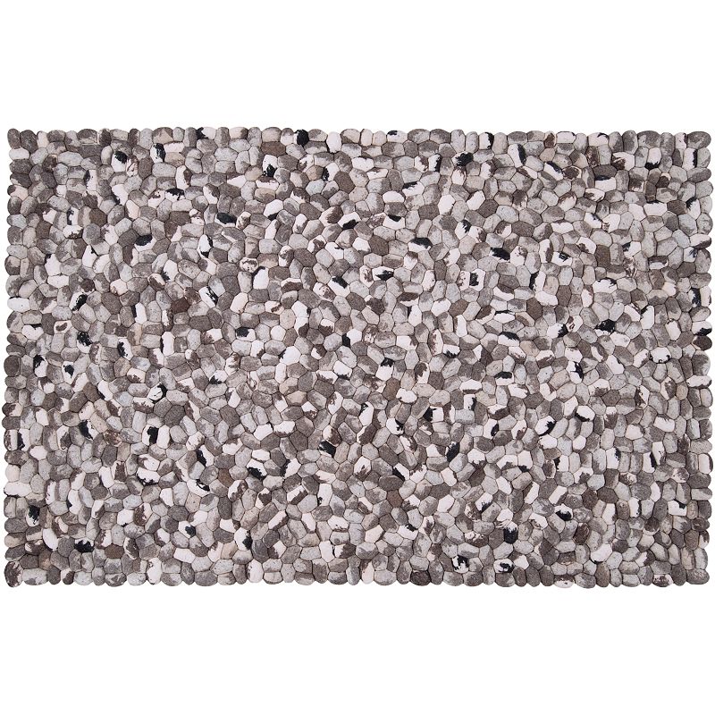 Artisan Weaver Texico Shag Wool Rug, Grey, 3.5X5.5 Ft