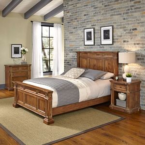 Home Styles Americana Vintage 3-piece Bed, Night Stand & Chest Set