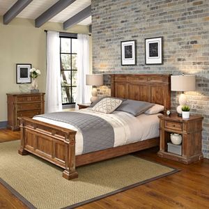 Home Styles Americana Vintage 4-piece Bed, Night Stand & Chest Set