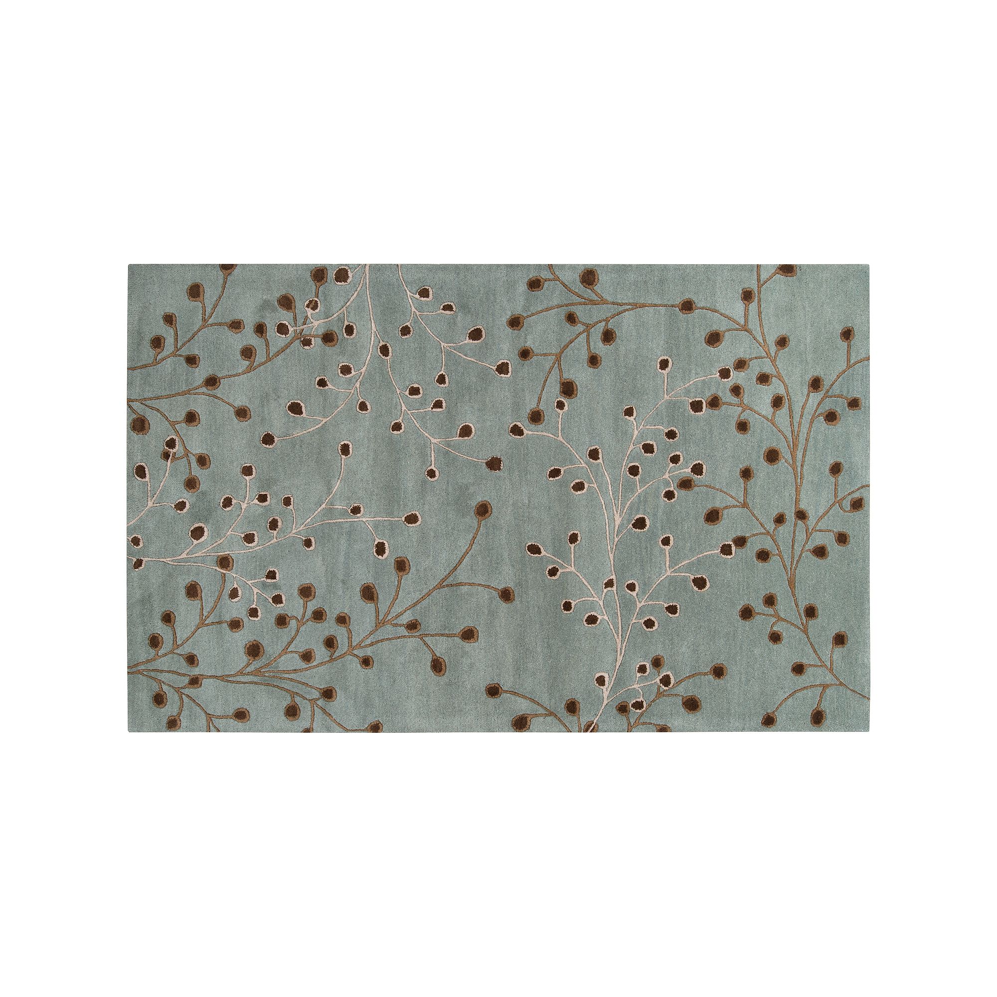 Artisan Weaver Vivian Floral Wool Rug, Blue