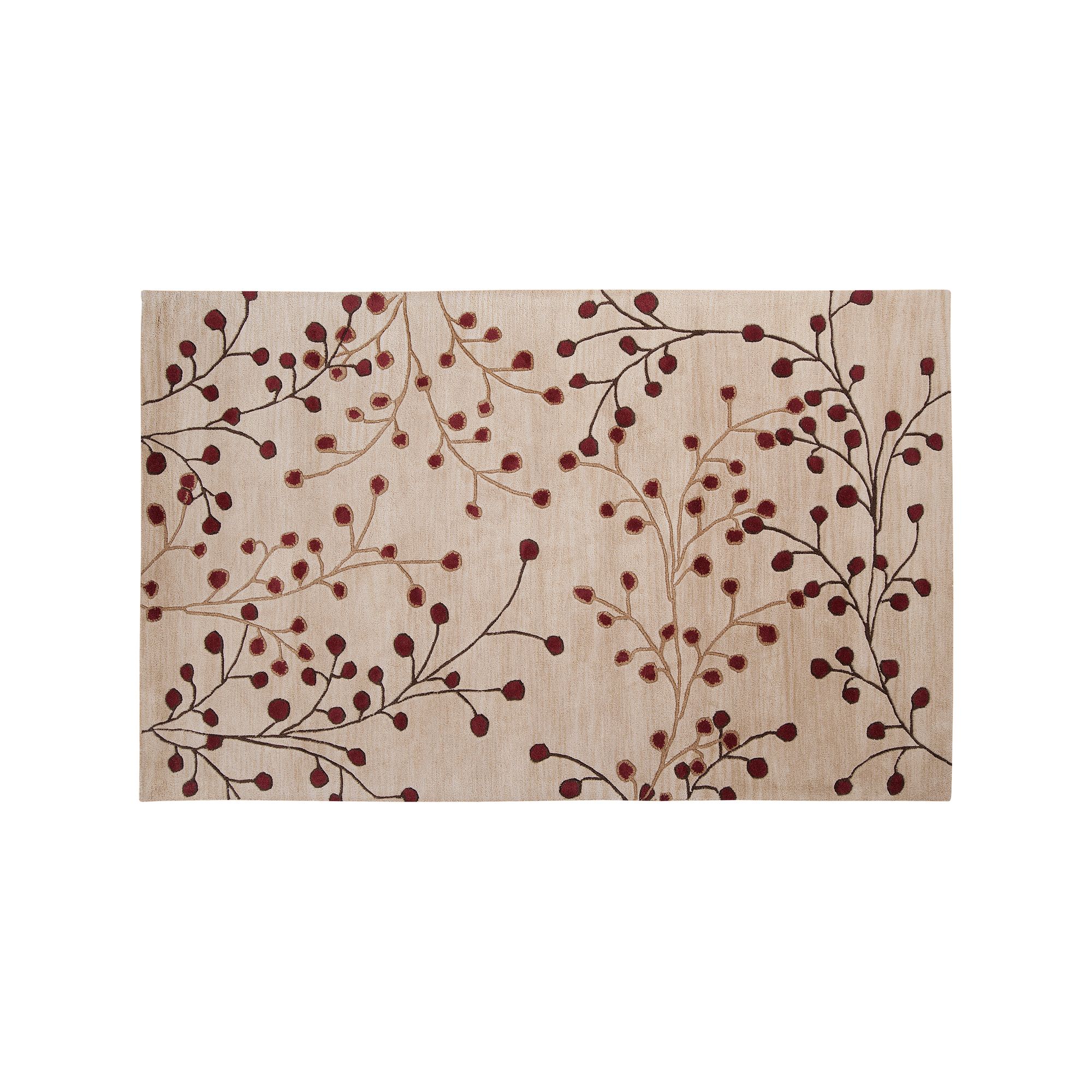 Artisan Weaver Vivian Floral Wool Rug, Ivory