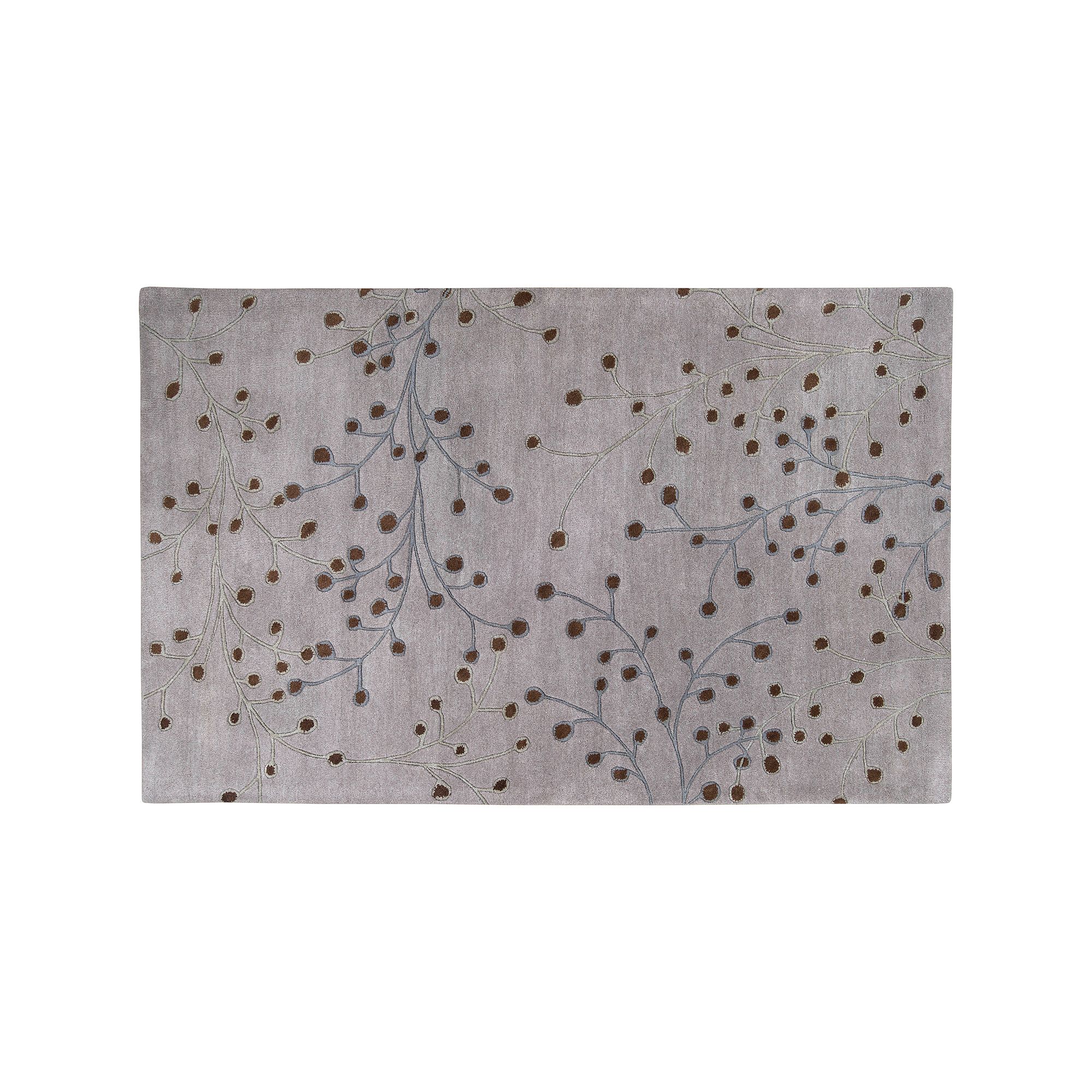 Artisan Weaver Vivian Floral Wool Rug, Gray