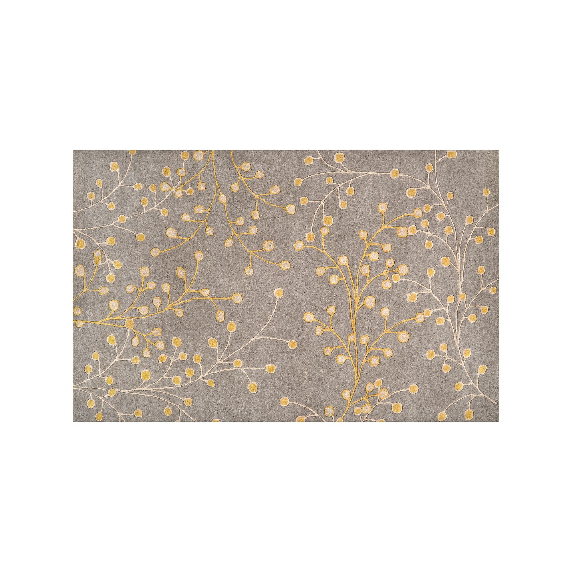Artisan Weaver Vivian Floral Wool Rug, Yellow